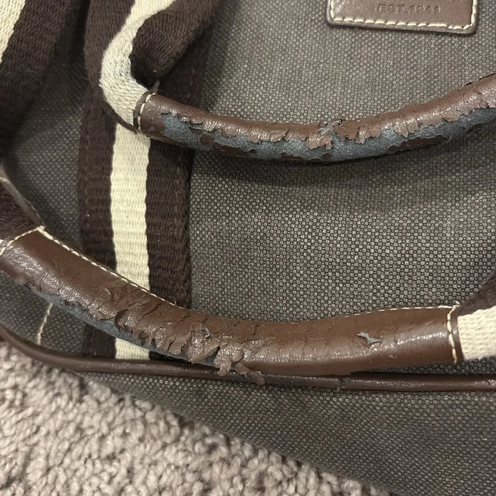 Coach Brown canvas tote bag